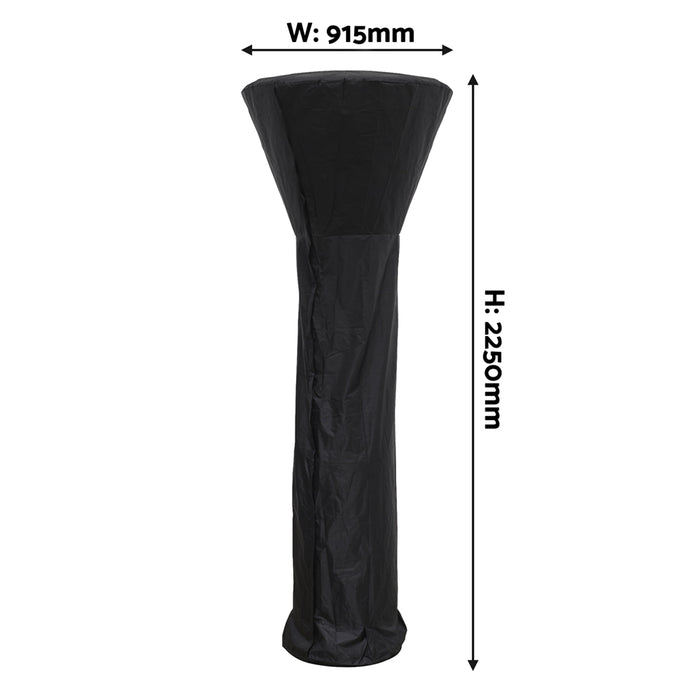 2250x915mm Tower Patio Heater Cover - Heavy Duty & Weather Resistant Garden Bag