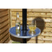 13kW Steel Propane Gas Tower Patio Heater & Drinks Table Set - Outdoor Garden - LoopsDirect