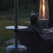 13kW Steel Propane Gas Tower Patio Heater & Drinks Table Set - Outdoor Garden - LoopsDirect