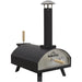 14" Portable Wood-Fired Pizza Oven & Smoker - Black Steel - Outdoor Garden Party