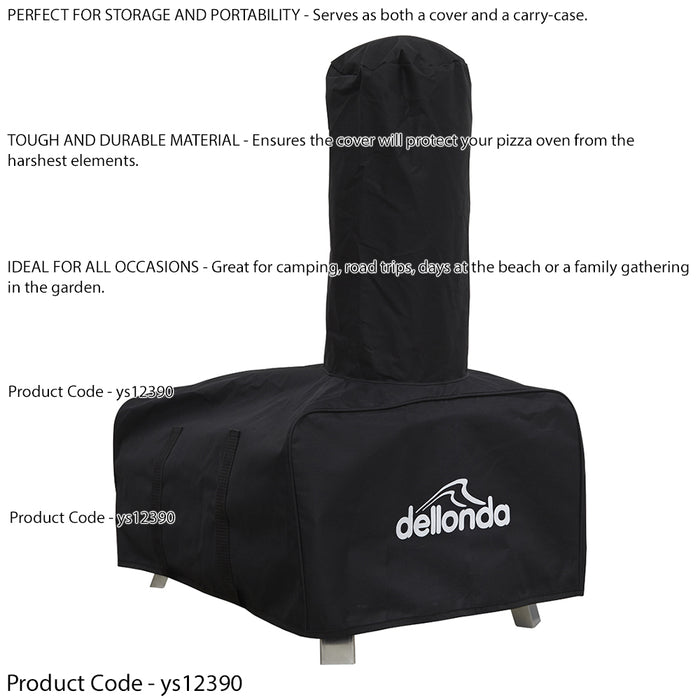 14" Portable Pizza Oven Cover / Carry Bag - For ys12385 & ys12387 - Weatherproof