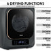 2.5KG Portable Worktop Tumble Dryer - Black Compact Mini Clothes Spin Dryer - LoopsDirect