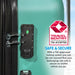 3pc Lightweight ABS Suitcase Set - Wheeled Travel Luggage Teal 20 24 28" Cases - LoopsDirect