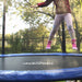 2440mm Kids 8ft Trampoline, Enclosure Net, Ladder & Anchors 50KG Max Garden Jump - LoopsDirect