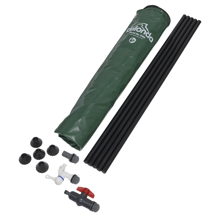 250L Collapsible Garden Water Butt & Drain Tap - Outdoor Storage Gardening Tank - LoopsDirect