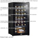 28 Bottle Free Standaing Wine Cooler Fridge - Touch Controls & LED Backlit BLACK - LoopsDirect