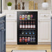 85L Under Counter Wine Beer Drinks Fridge Cooler - Glass Front 110x 330ml Cans - LoopsDirect