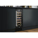 20 Bottle 30cm Built-in Slim Line Wine Cooler Fridge - LED Backlit BLACK - LoopsDirect