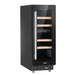 17 Bottle 30cm Built-in Slim Dual Zone Wine Cooler Fridge - LED Backlit BLACK - LoopsDirect