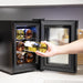 6 Bottle Worktop Wine Cooler Fridge - Thermoelectric & LED Backlit BLACK - LoopsDirect