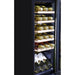 18 Bottle Freestanding Wine Cooler Fridge LED Backlit Wood Shelf STAINLESS STEEL - LoopsDirect