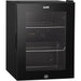 40L Freestanding Worktop Wine Beer Drinks Fridge Cooler - BLACK & GLASS Door