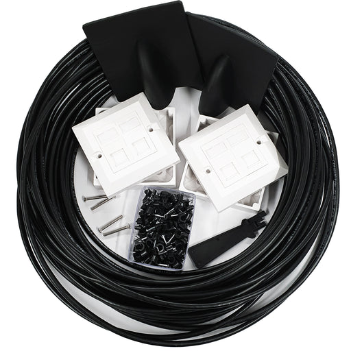 CAT6 Extension Outdoor External Cable Kit RJ45 Network Ethernet Face Plate