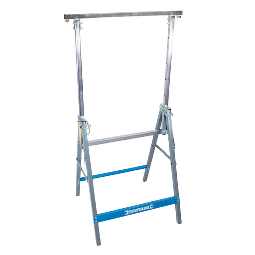 810mm 1300mm Height Adjustable Trestle Steel Workbench Extension Support Stand Loops