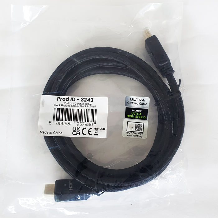V2.1 Certified Ultra High Speed HDMI Cable - 8K 60Hz 48Gbps Male to Male Lead