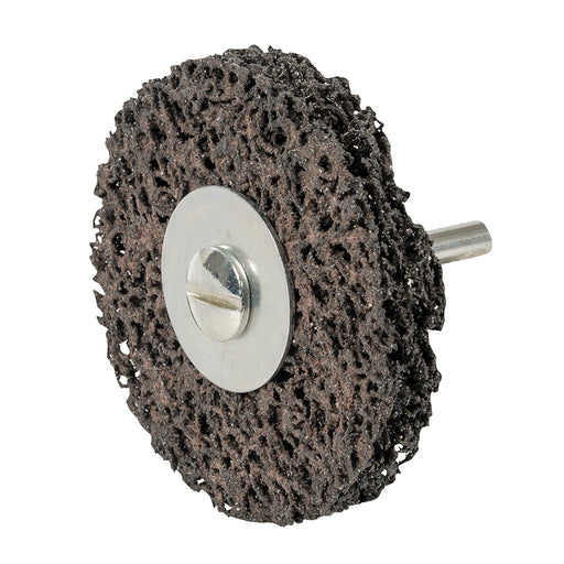 75mm Rotary Polycarbide Abrasive Wheel 6mm Power Drill Shank Paint Rust Remover Loops