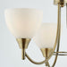 Hanging Ceiling Pendant Light ANTIQUE BRASS 3x Shade Lamp Bulb Holder Fitting Loops