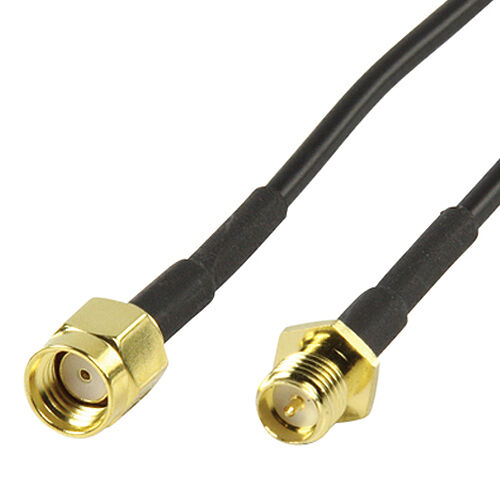 2M SMA Reverse Polarity Male to Female Cable WiFi Router Antenna Extension Loops