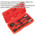 6 Piece Alternator Freewheel Pulley Removal Set - Pulley Retainer Remover Kit Loops