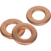 50 PACK - Stud Welding Washers 8mm x 16mm x 1.5mm - Copper Dent Pulling Spot Loops