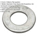 100 PACK Form C Flat Washer - M12 x 28mm - BS 4320 - Metric - Metal Spacer Loops