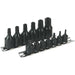 13 PACK TRX Star SECURITY Socket Bit Set - 1/4" & 3/8" Square Drive BLACK OXIDE Loops