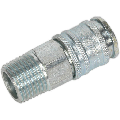 1/2 Inch BSPT Coupling Body Adaptor - Male Thread - High Flow Rate Coupler Loops