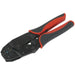 Ratchet Insulated Terminals Crimping Tool - Comfort Grip Handles - Stamped Jaws Loops