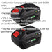 2 PACK Lithium-ion Power Tool Batteries for SV20V Series - 20V 6Ah Battery Loops