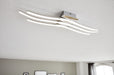 Wall Flush Ceiling Light Colour Chrome Shade White Plastic Bulb LED 26W Incl. Loops