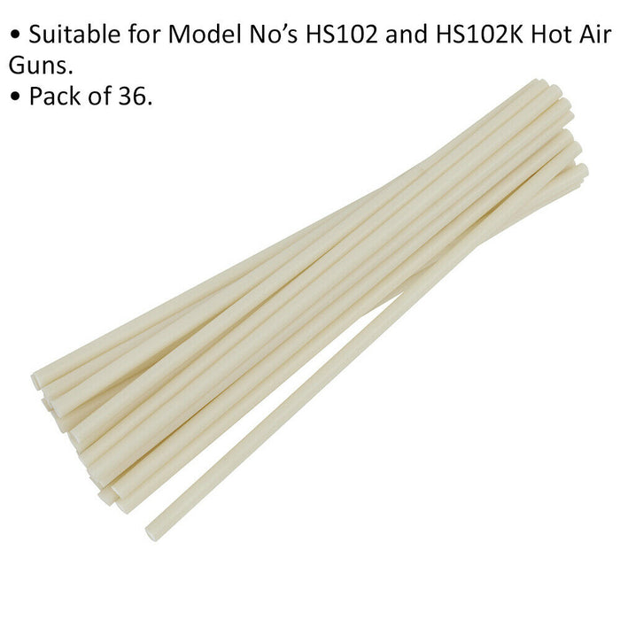 36 PACK ABS Plastic Welding Rods - Suitable for ys04663 & ys04664 Hot Air Guns Loops