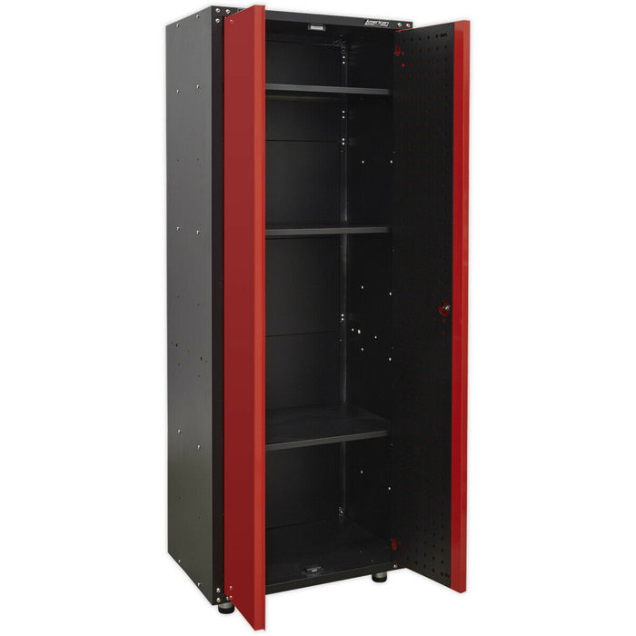 Modular 2 Door Full Height Cabinet - 665 x 460 x 1870mm - Locking Storage System Loops