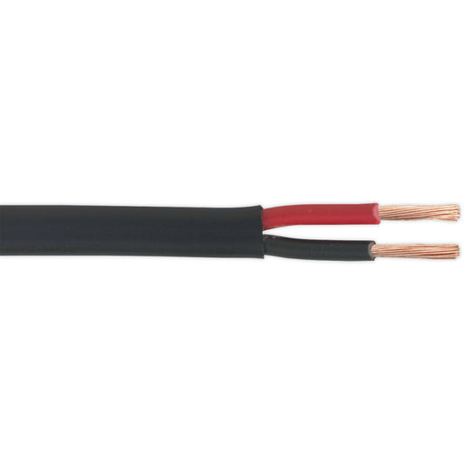 30m Flat Twin Automotive Cable - 17.5 Amps - Thick Walled - Twin Core Conductor Loops