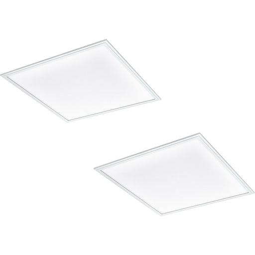 2 PACK Flush Ceiling Panel Light 6205mm White Sqaure Tile 40W LED 4000K Loops