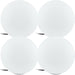 4 PACK IP65 Outdoor Garden Ball Light White Plastic 1x 40W E27 300mm Globe Loops