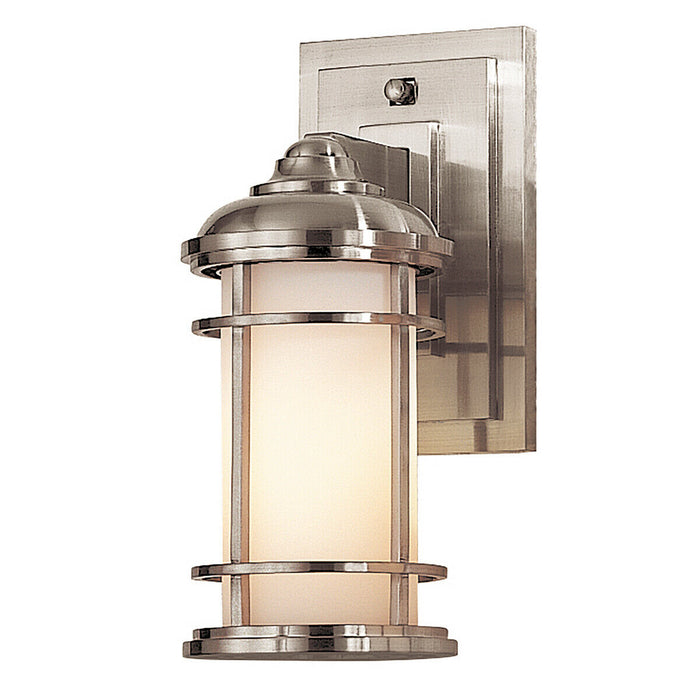 Outdoor IP44 Wall Light Sconce Brushed Steel LED E27 60W Bulb External d00822 Loops