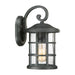 Outdoor IP44 1 Bulb Wall Light Lantern Earth Black LED E27 60W d02192 Loops