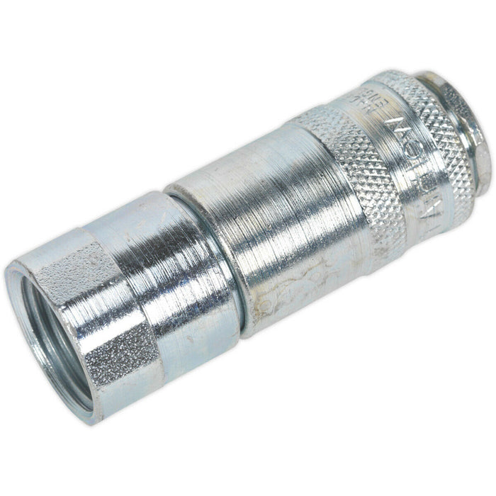 1/2 Inch BSPT Coupling Body Adaptor - Female Thread - 100 psi Free Airflow Rate Loops