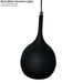 Hanging Ceiling Pendant Light 2x Matt Black & Copper Kitchen Lamp Built in LED Loops
