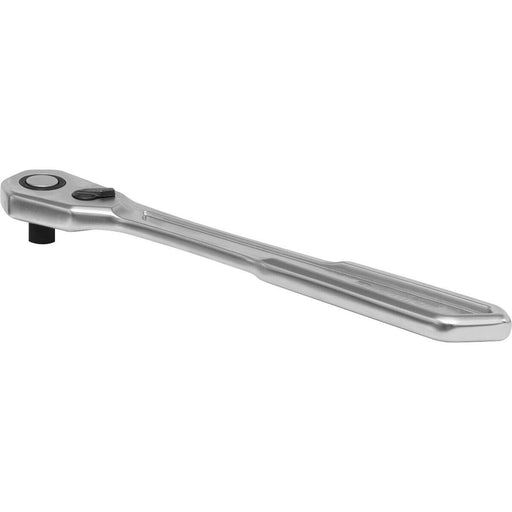 Low Profile 90-Tooth Ratchet Wrench - 1/4 Inch Sq Drive - Flip Reverse Mechanism Loops