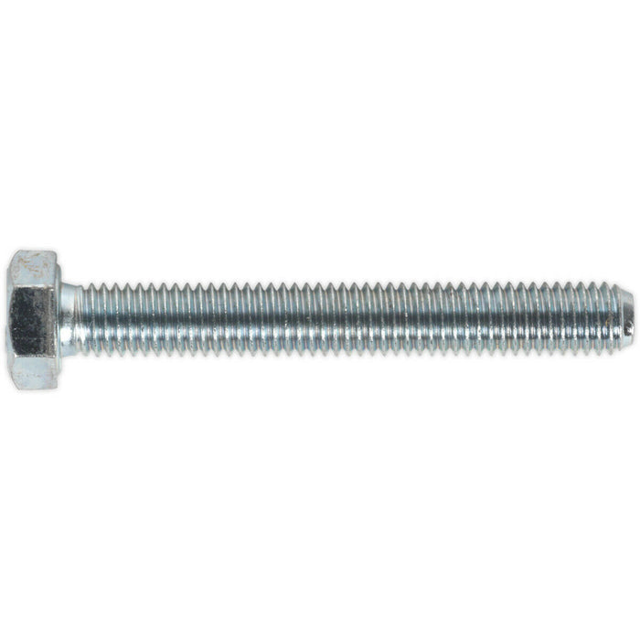 50 PACK HT Setscrew - M8 x 60mm - Grade 8.8 Zinc - Fully Threaded - DIN 933 Loops