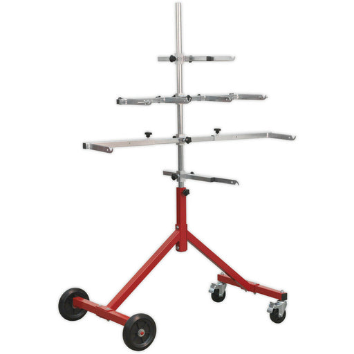 Heavy Duty Mobile Panel Stand - Doors Wings Bonnets & Bumpers - Rotating Loops