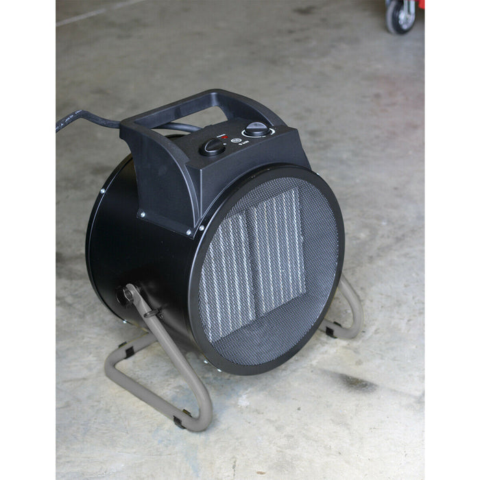 9000W Industrial PTC Fan Heater - 2 Heat Settings - Fan Only Mode - 3100 Btu/hr Loops