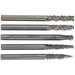 5 PACK - 3mm Micro Carbide Burr Bits Set - VARIOUS HEADS - Rotary Metal Cutter Loops