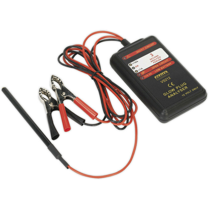 Glow Plug Analysis Diagnostic Tool - 12V DC Glow Plugs - 6 LED Read-Out Loops