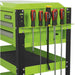 Heavy Duty Tool & Parts Trolley - 925 x 440 x 900mm - Lockable Top - Green Loops
