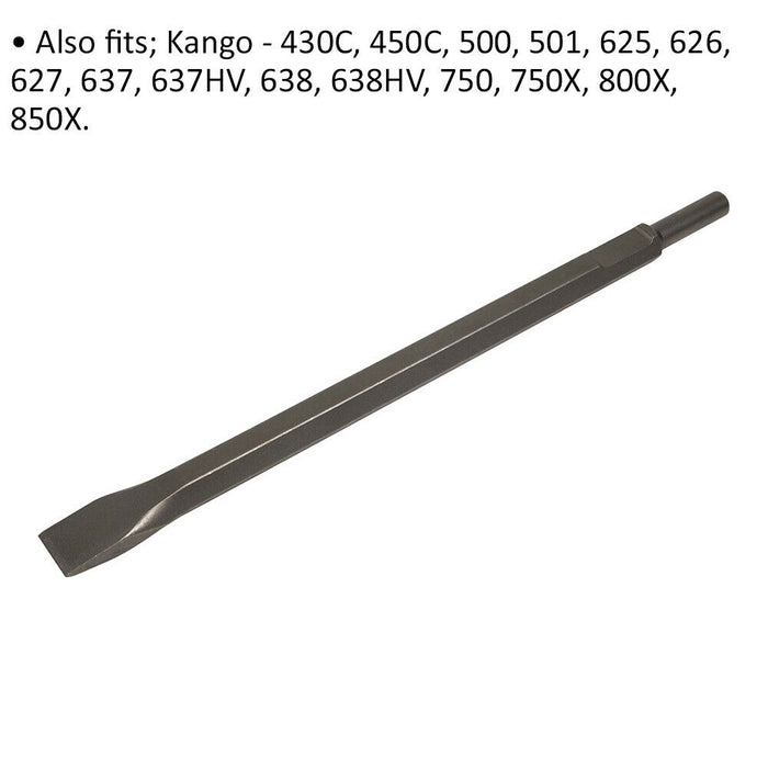 25  x 380mm Impact Breaker Chisel - Kango 637 - Demolition Breaker Steel Loops