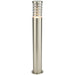 Outdoor Garden Bollard Light 80cm Brushed Steel 9W Outside Path Lamp Post IP44 Loops