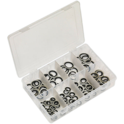 88 Piece Bonded Dowty Seals Assortment - Metric Sizing - Dowty Sealing Washer Loops