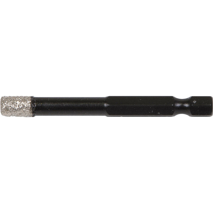 7mm Vacuum Brazed Diamond Drill Bit - Hex Shank - Suitable For Use With Drills Loops